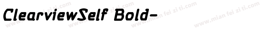 ClearviewSelf Bold字体转换